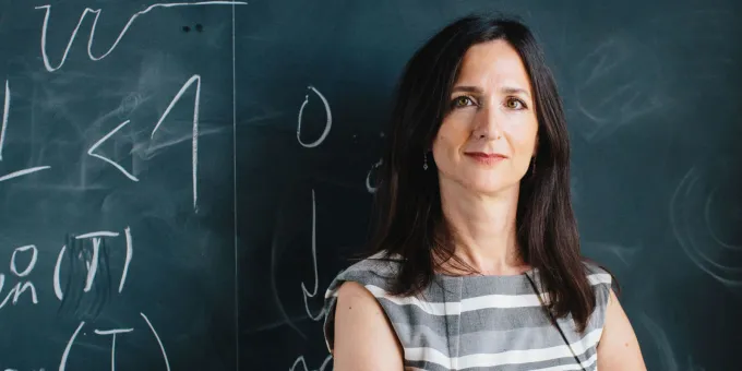 Sara Seager on campus at MIT in Cambridge, Massachusetts